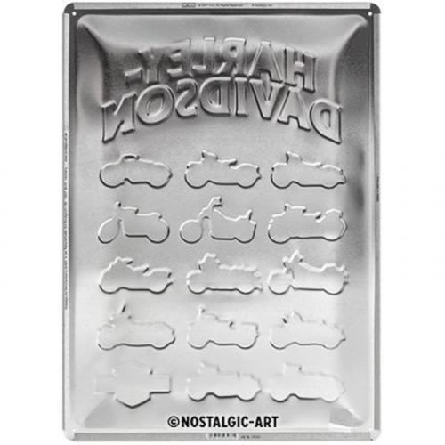 Blechschild Harley Modelle 3